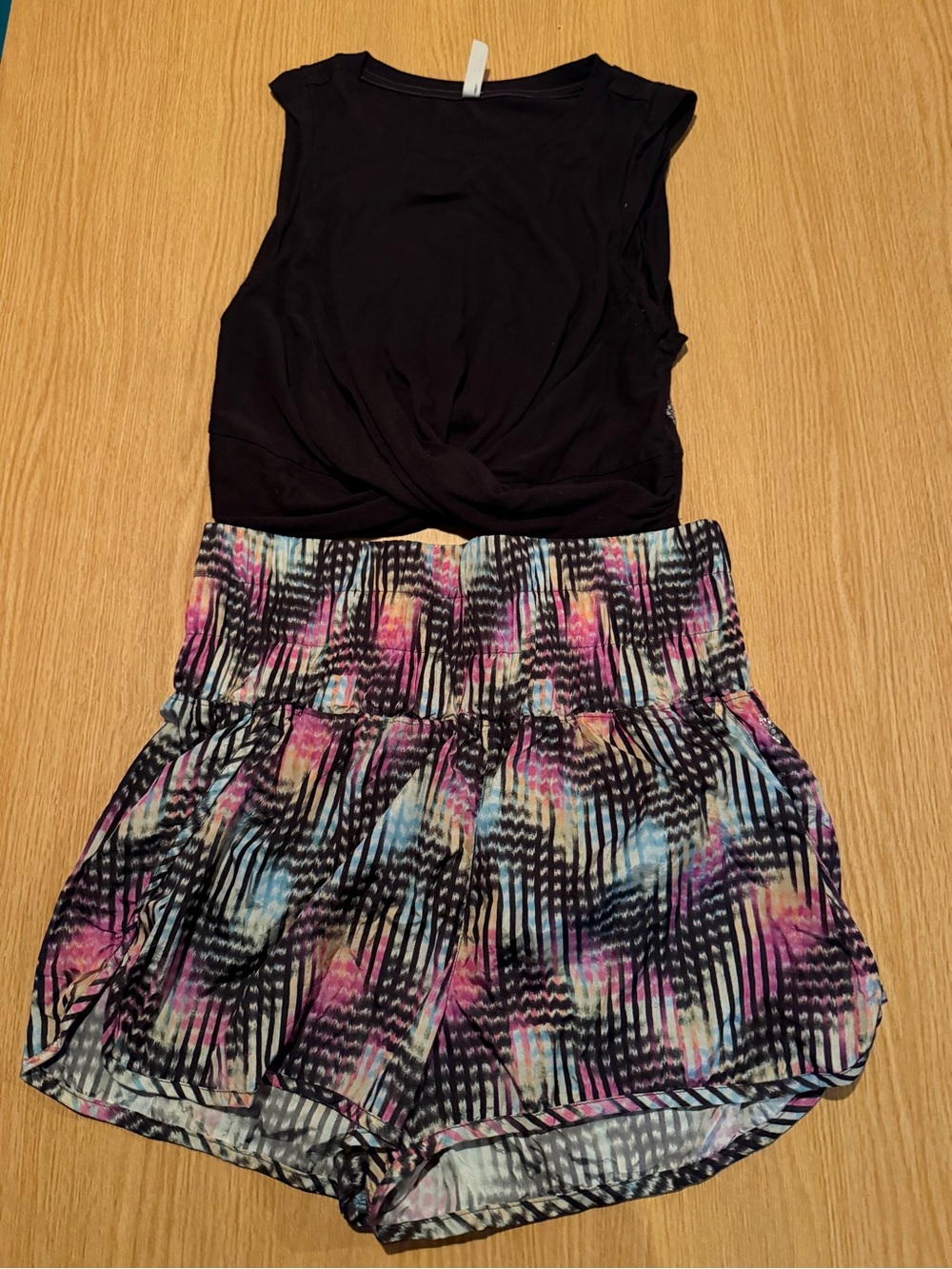 Free People set—top size small shorts size medium